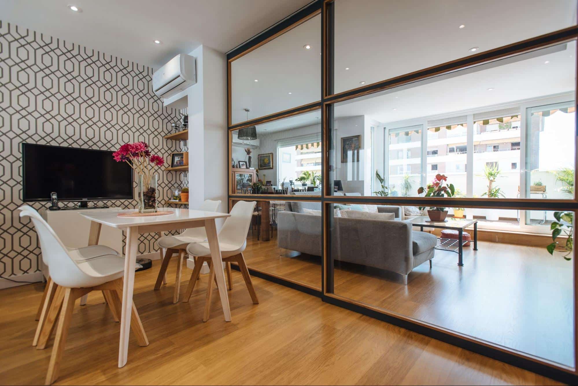 puerta cristal perfil aluminio